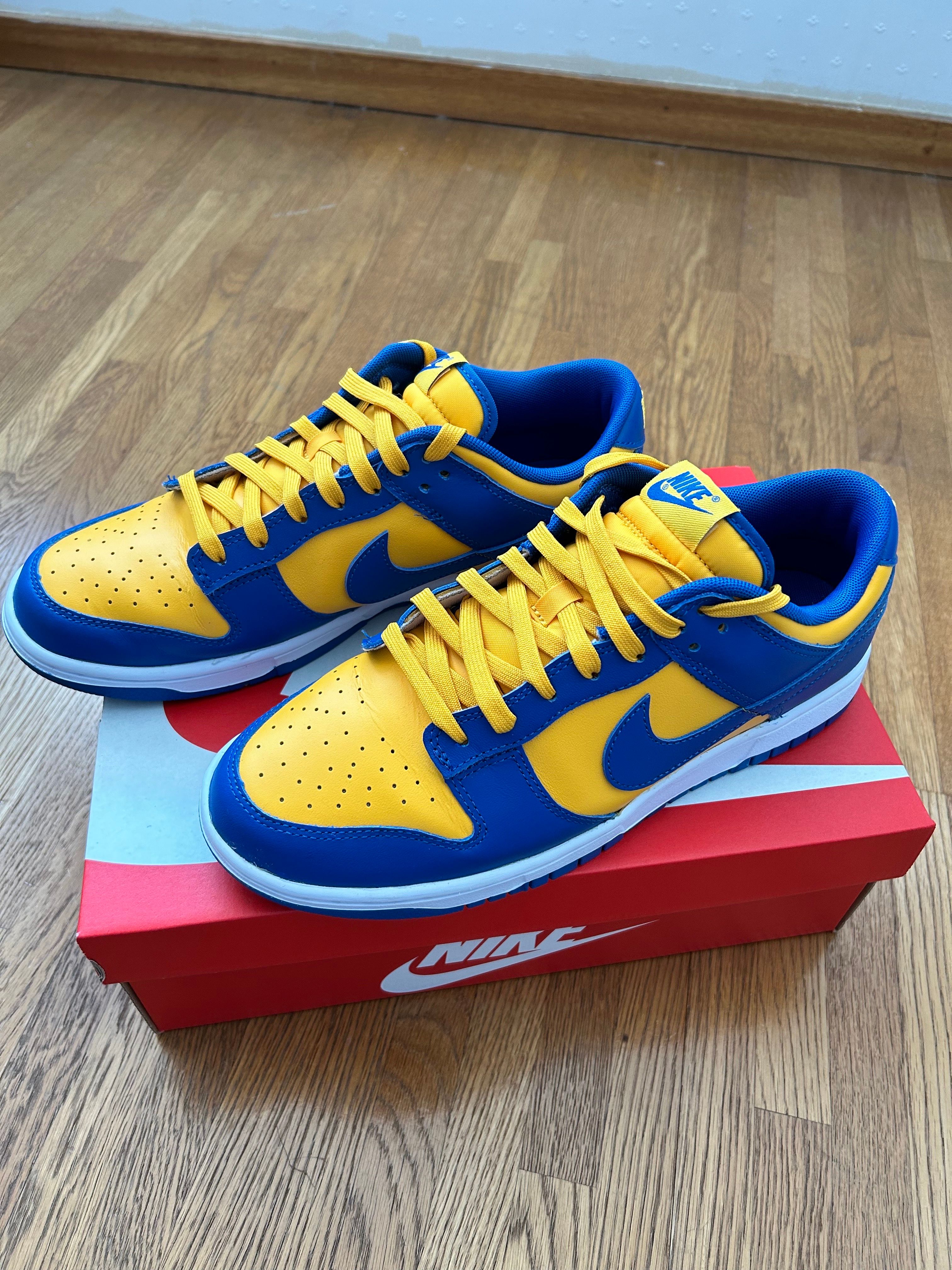 Nike Dunk Low "Blue Jay and University Gold"