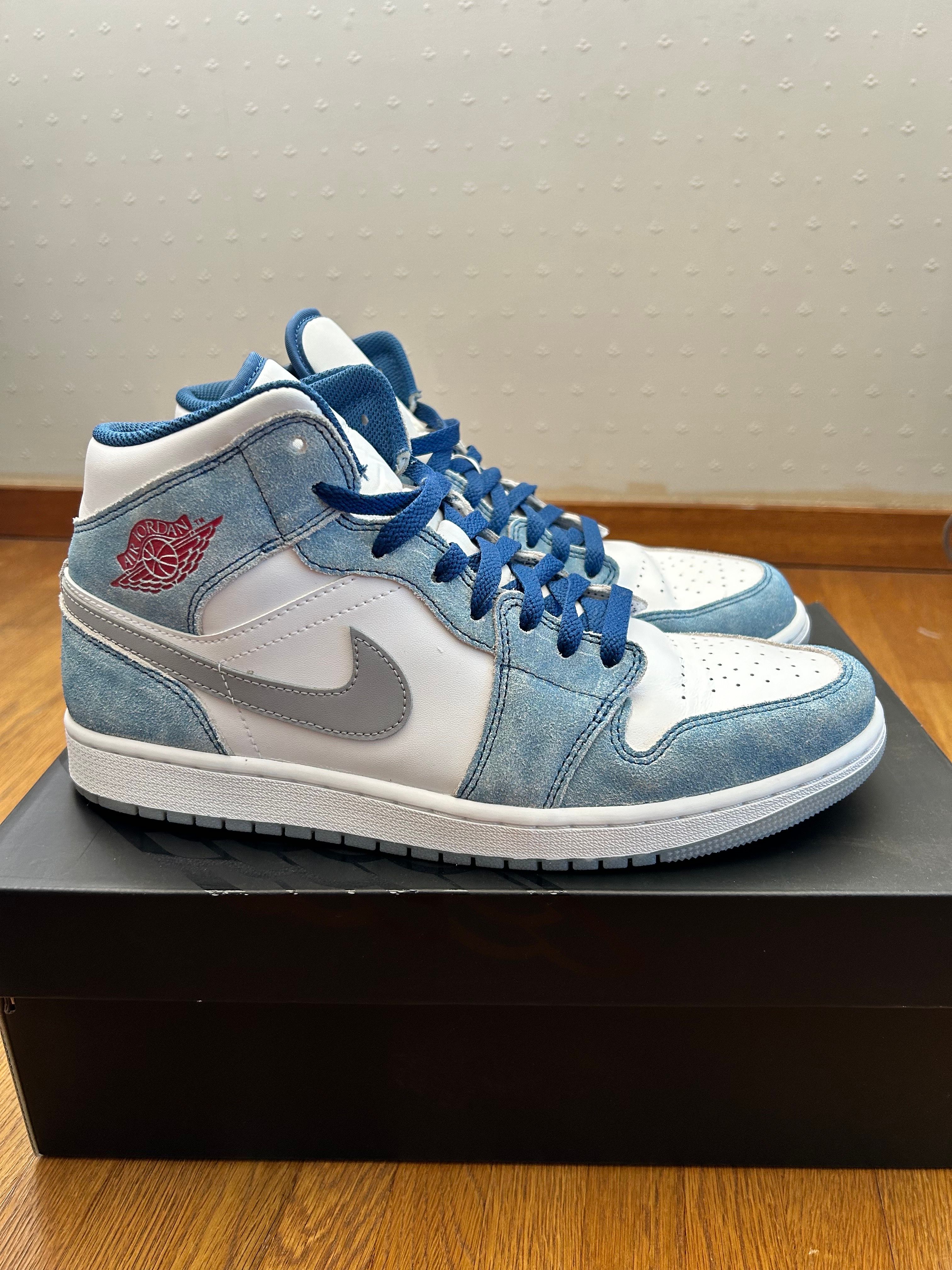 Nike Air Jordan 1 Mid SE "White/Hyper Royal/Red"
