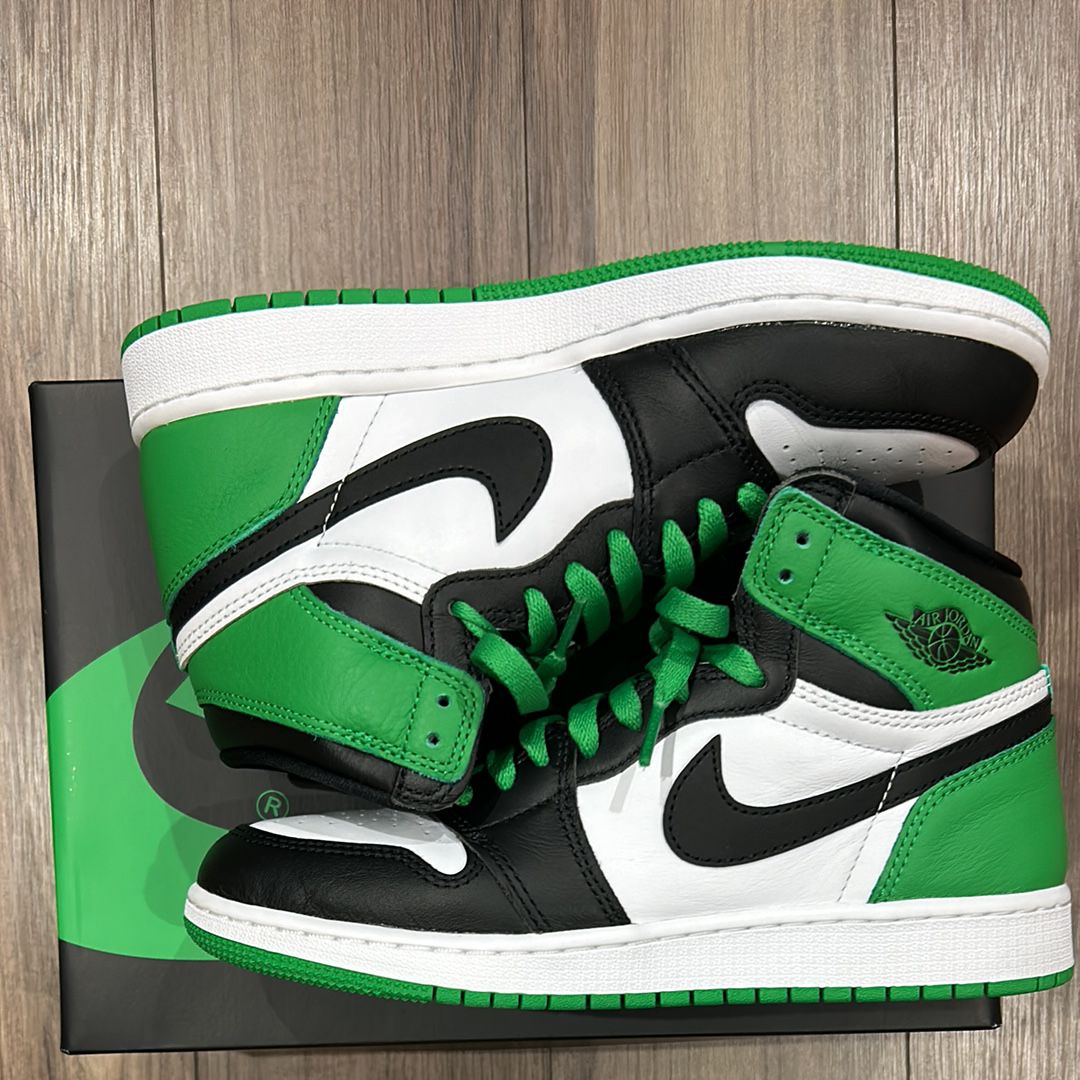 Nike GS Air Jordan 1 Retro High OG "Celtics/Black and Lucky Green" (2023)