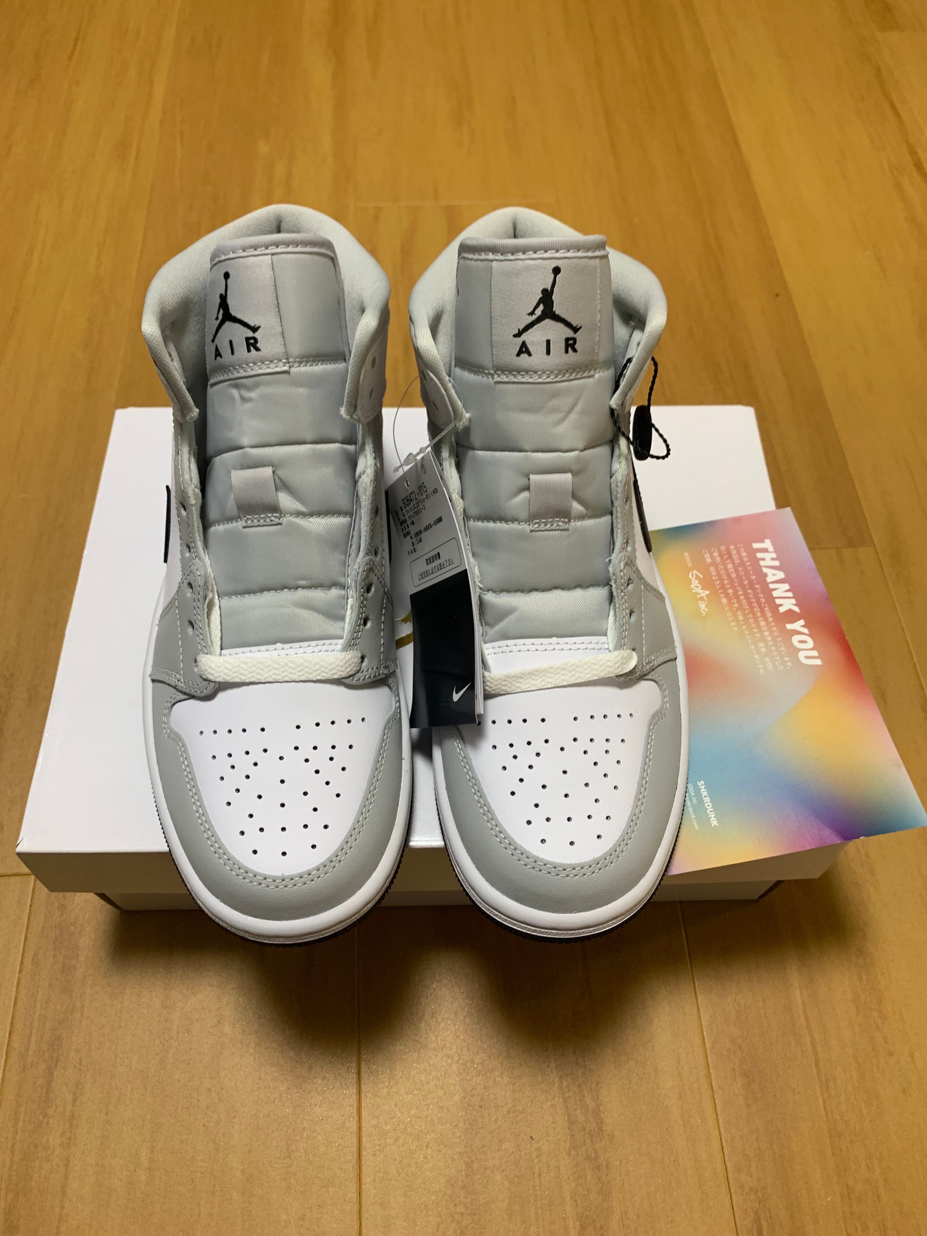 Nike Women's Air Jordan 1 Mid "Grey Fog/White/Black"