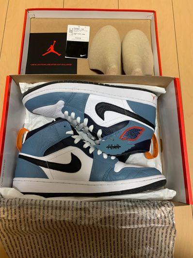 FACETASM × Nike Air Jordan 1 Mid "White/Navy"