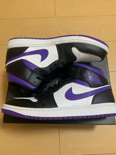 Nike Air Jordan 1 Mid "Black/Court Purple"