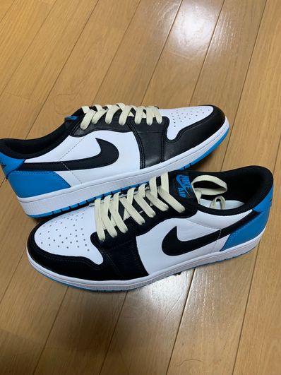 Nike Air Jordan 1 Low OG "Black and Dark Powder Blue/UNC"