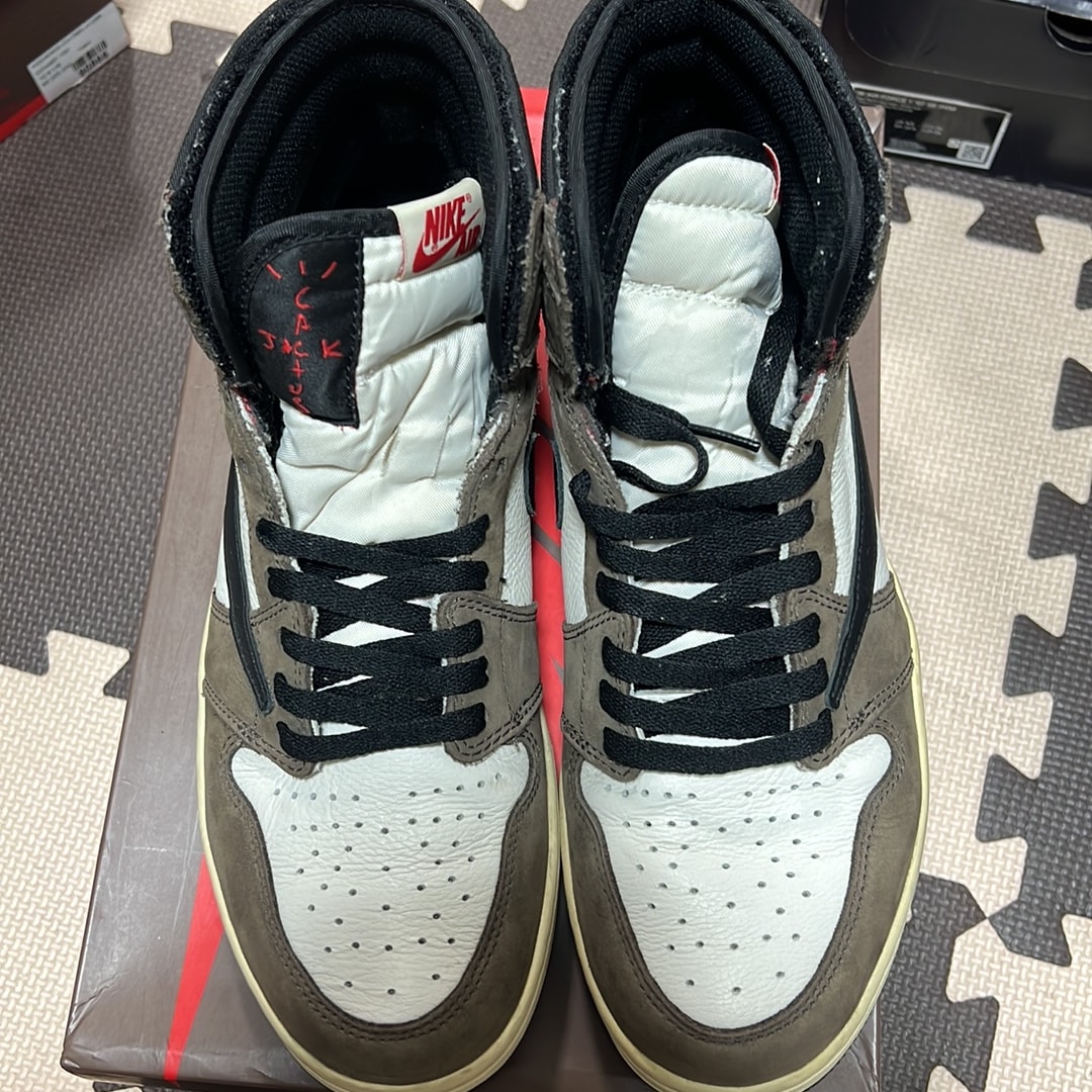 Travis Scott × Nike Air Jordan 1 Retro High OG TS SP "Sail/Dark Mocha"