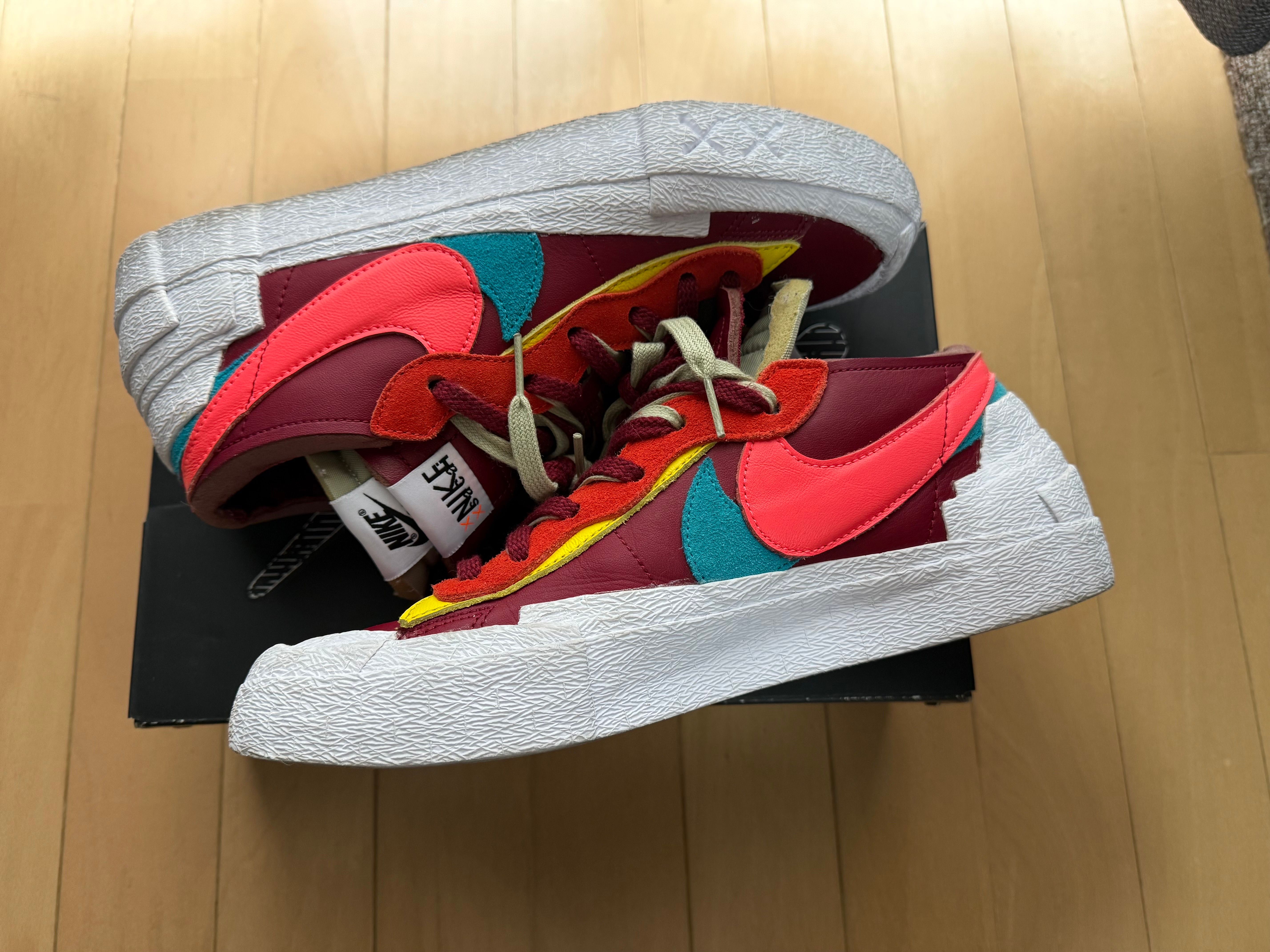 KAWS × sacai × Nike Blazer Low "Team Red"