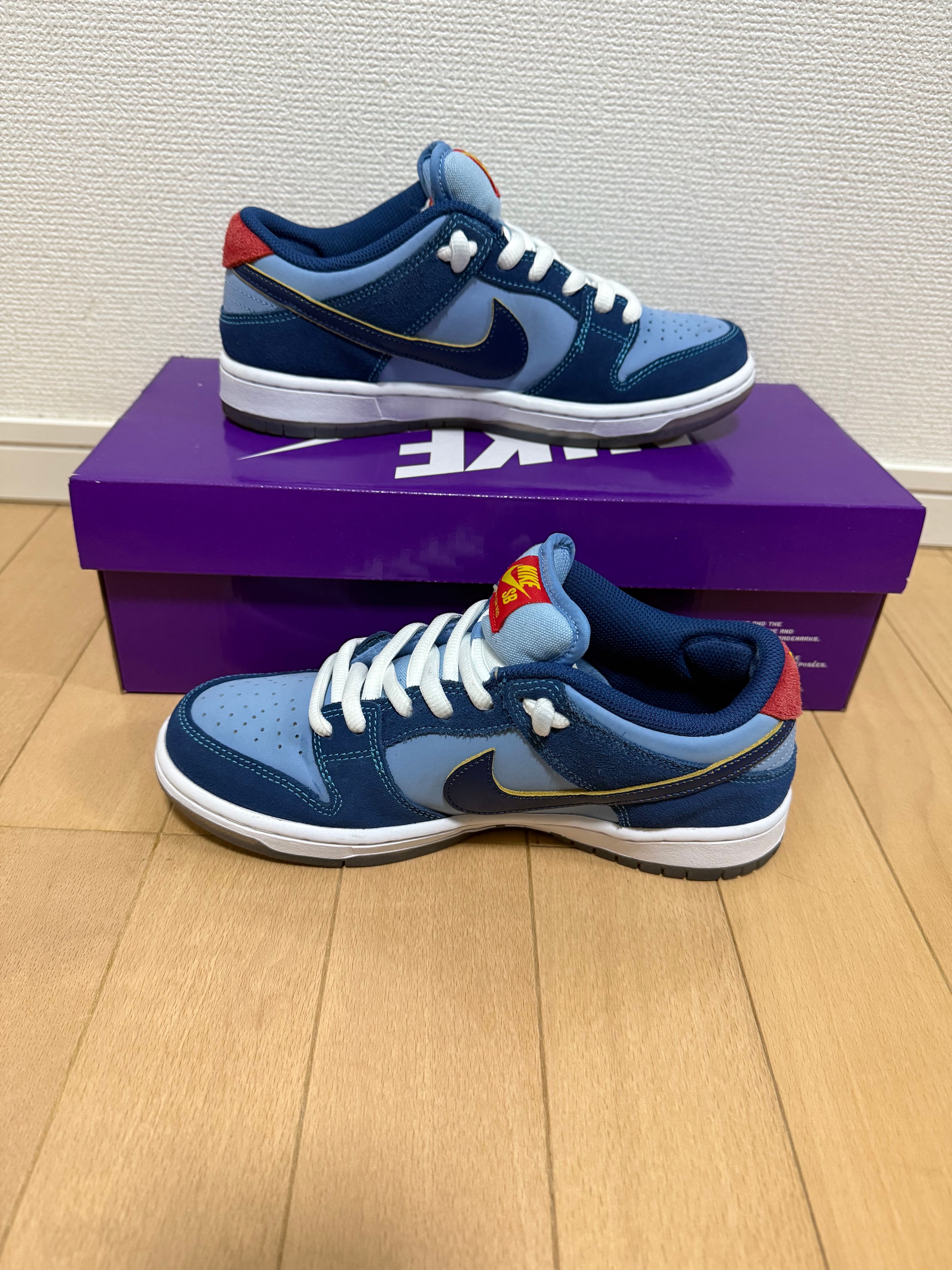 Why So Sad? × Nike SB Dunk Low "Coastal Blue/Speed Yellow-University Red"