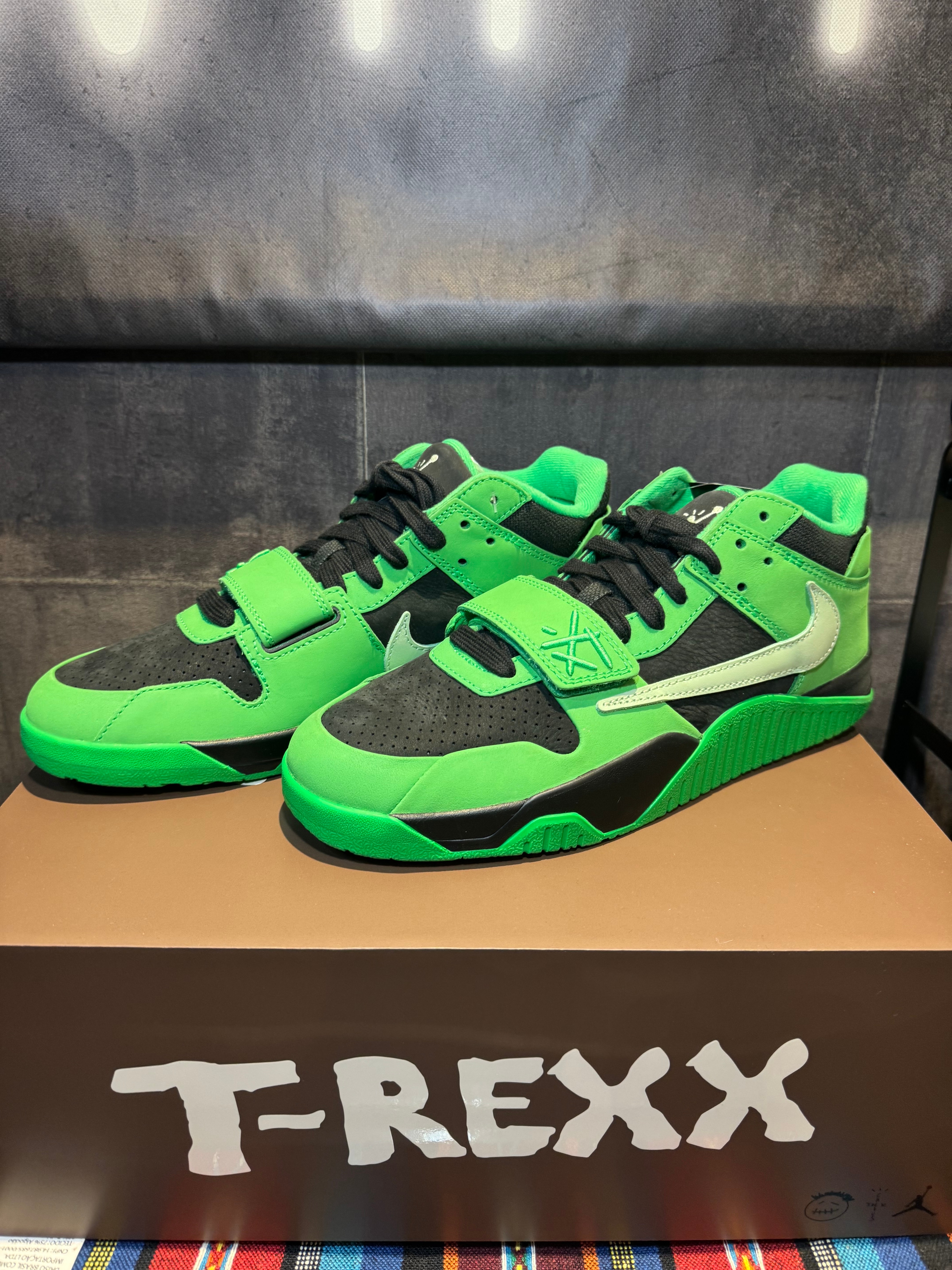 Travis Scott × Nike Jordan Jumpman Jack CJ1 T-Rexx "Green Spark"