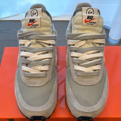fragment design × sacai × Nike LD Waffle "Light Smoke Grey"