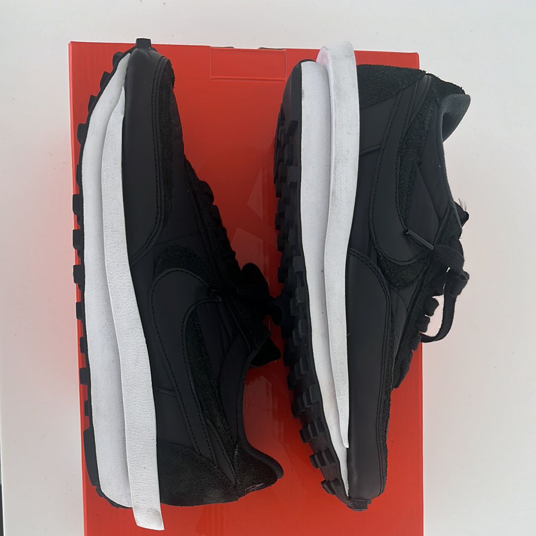 sacai × Nike LDV Waffle "Triple Black"