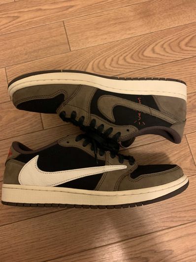 Travis Scott × Nike Air Jordan 1 Low OG SP-T "Black/Dark Mocha"