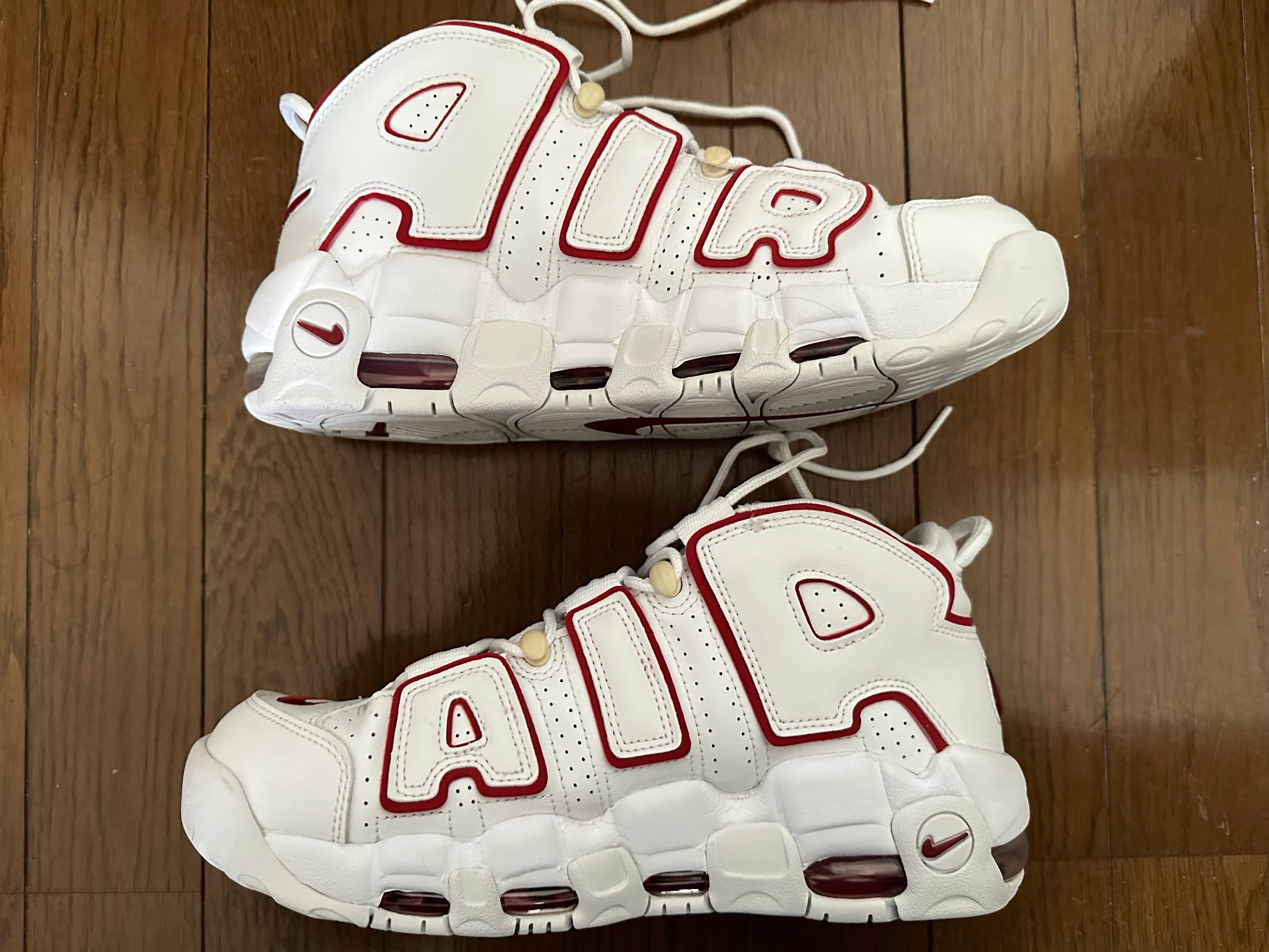 NIKE AIR MORE UPTEMPO "WHITE/VARSITY RED" (2021)