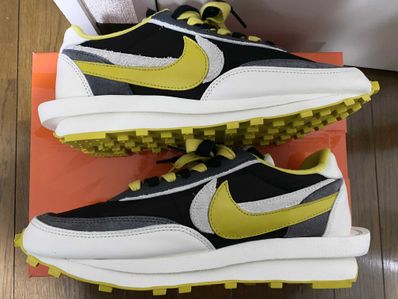 UNDERCOVER × sacai × Nike LD Waffle "Black/Sail-Dark Grey-Bright Citron"