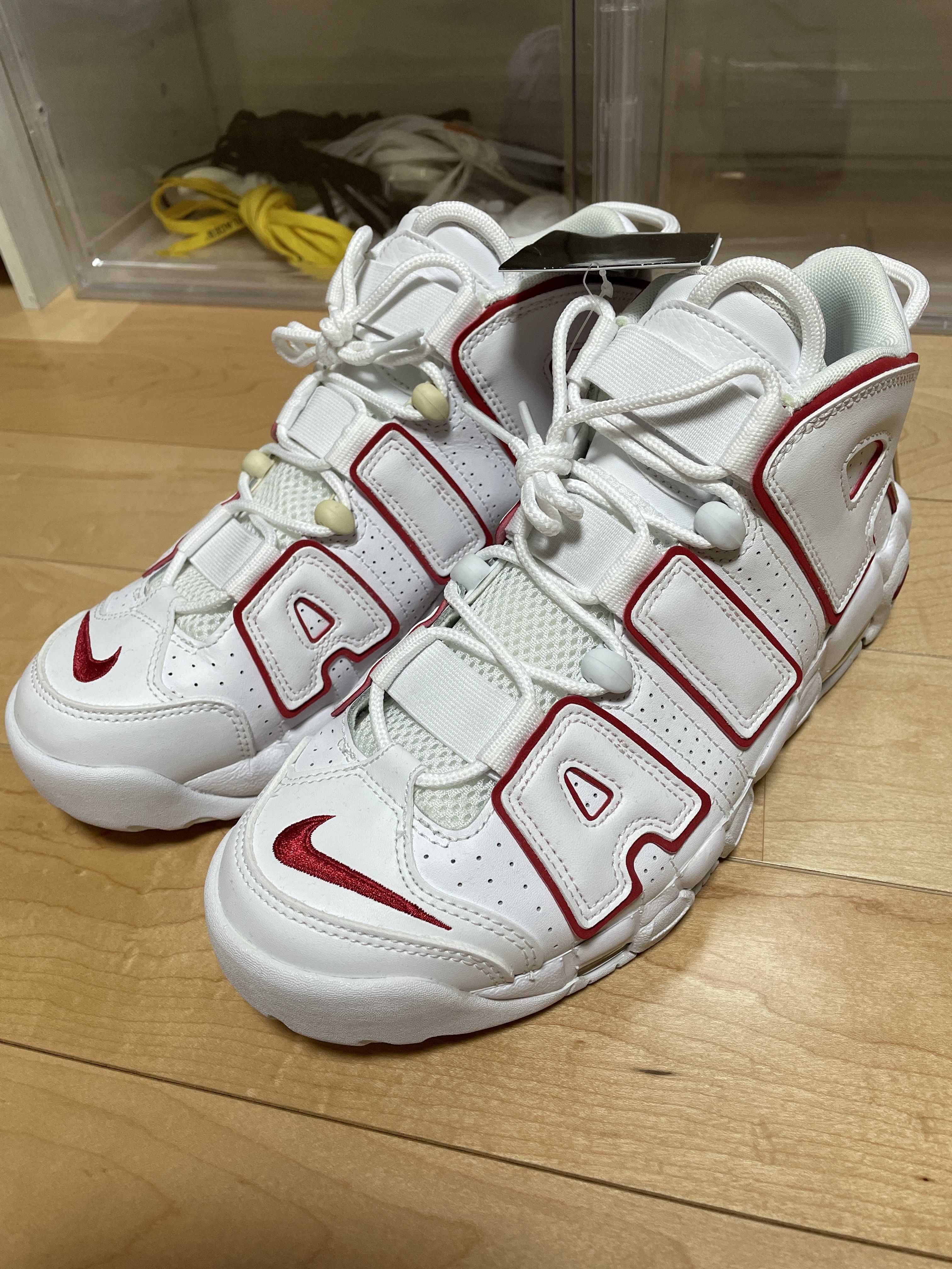 NIKE AIR MORE UPTEMPO "WHITE/VARSITY RED" (2021)