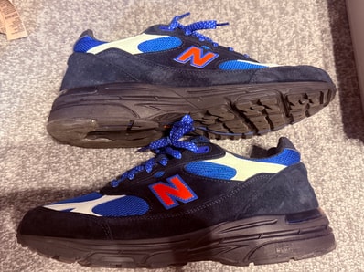 KITH × New Balance 993 Madison Square Garden "Navy/Princess Blue"