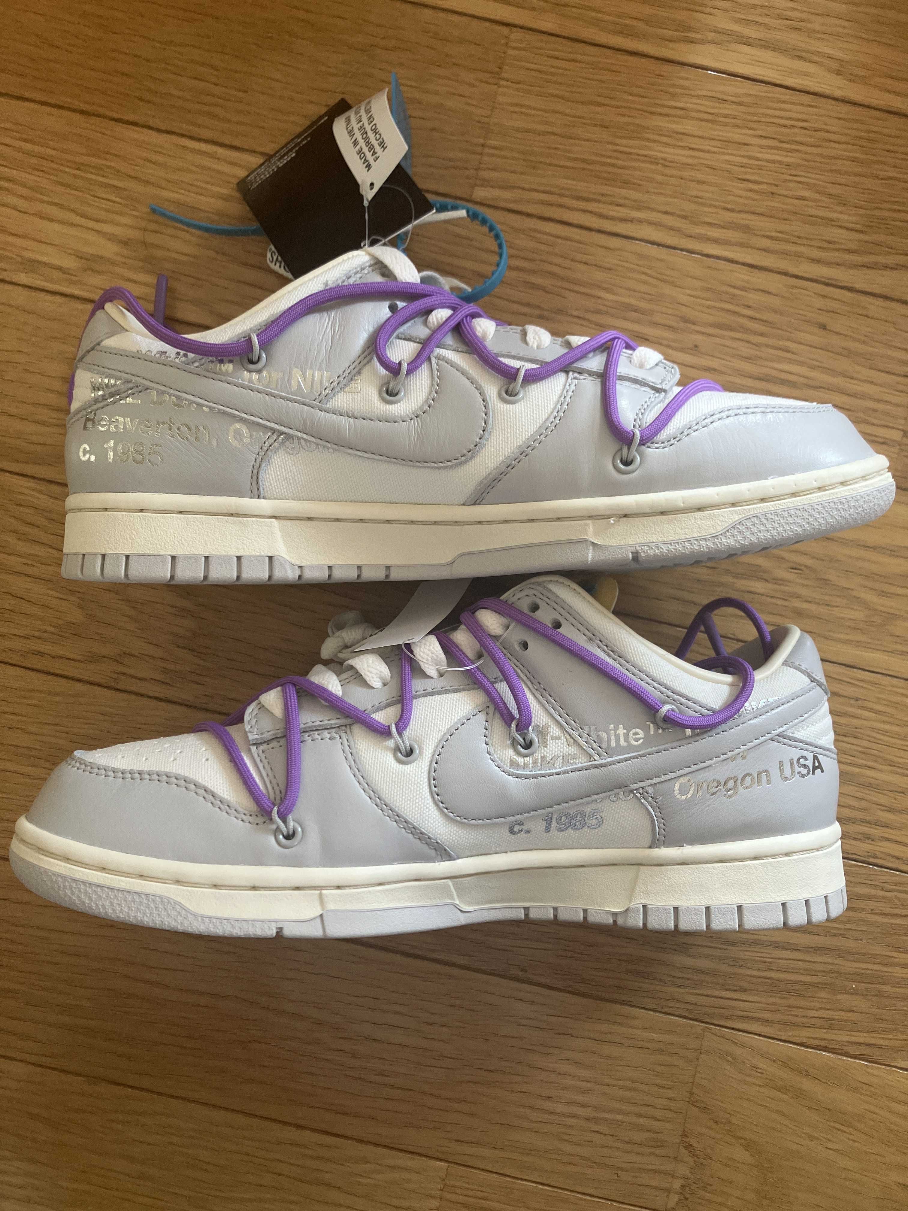 Off-White × Nike Dunk Low "Sail/Neutral Gray"