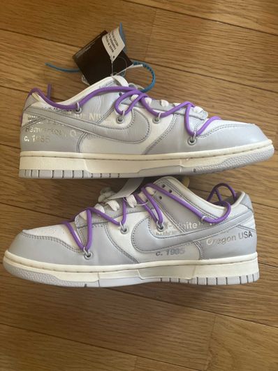 Off-White × Nike Dunk Low "Sail/Neutral Gray"
