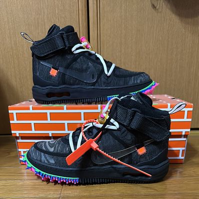 Off-White × Nike Air Force 1 Mid "Black"