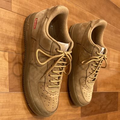 Supreme × Nike Air Force 1 Low "Flax/Wheat"