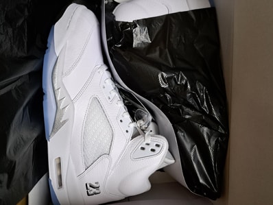 Nike Air Jordan 5 Retro "White/Metallic Silver"