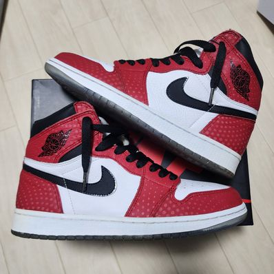 Spiderman × Nike Air Jordan 1 Origin Story "Gym Red/White/Photo Blue/Black"