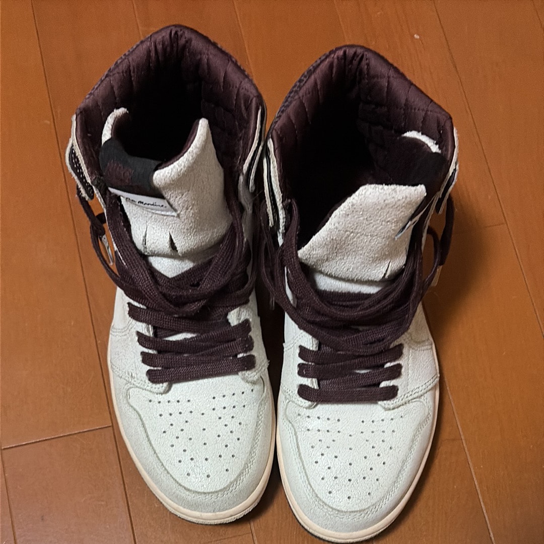 A Ma Maniere × Nike Air Jordan 1 Retro High OG "Sail and Burgundy"