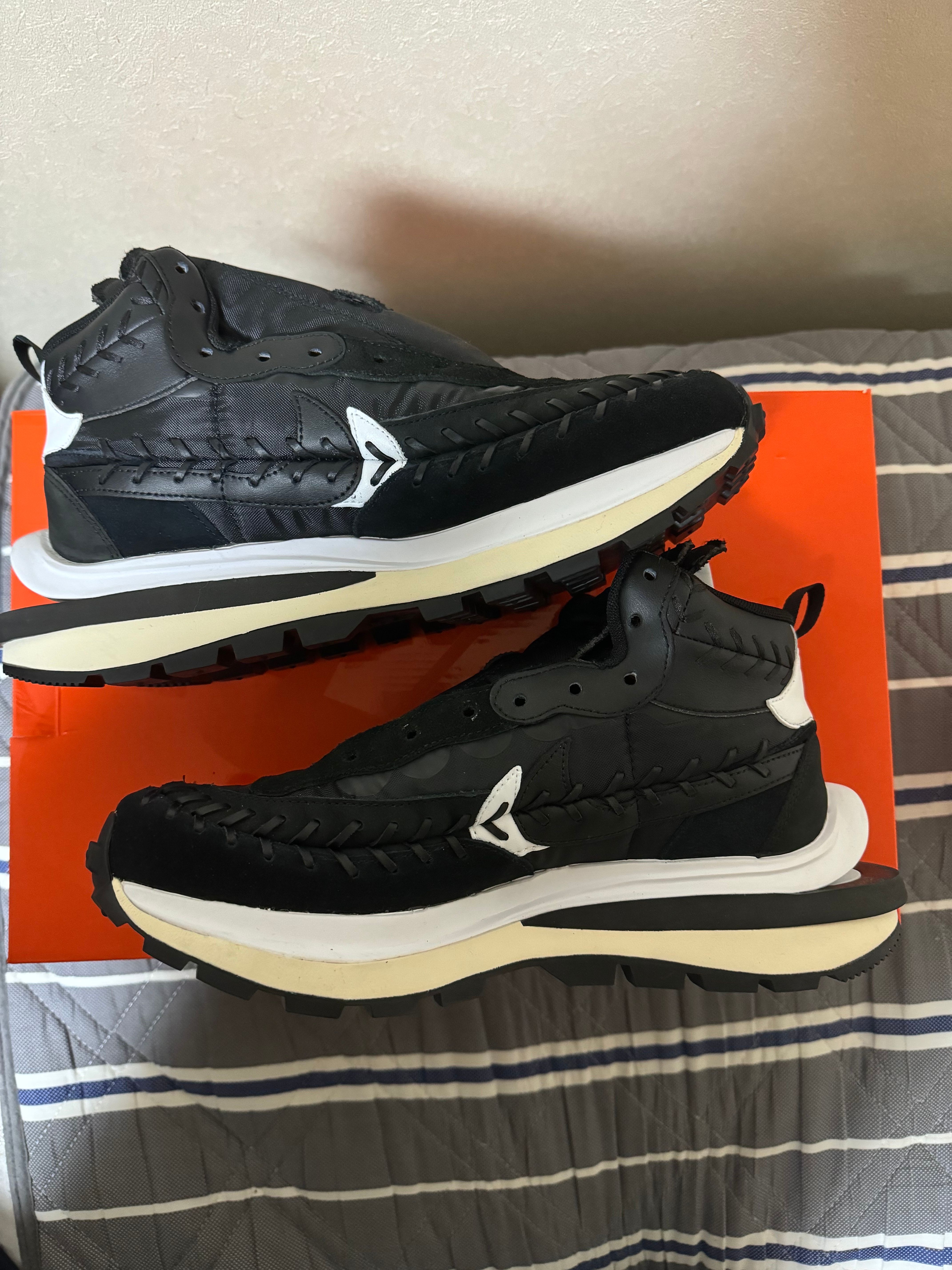 Jean-Paul Gaultier × sacai × Nike Vapor Waffle "Black/Black-White"