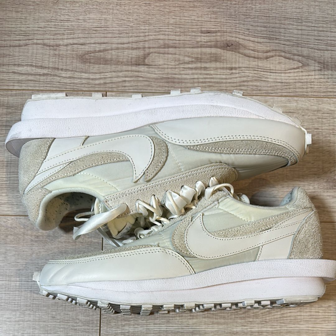 sacai × Nike LDV Waffle "Triple White"
