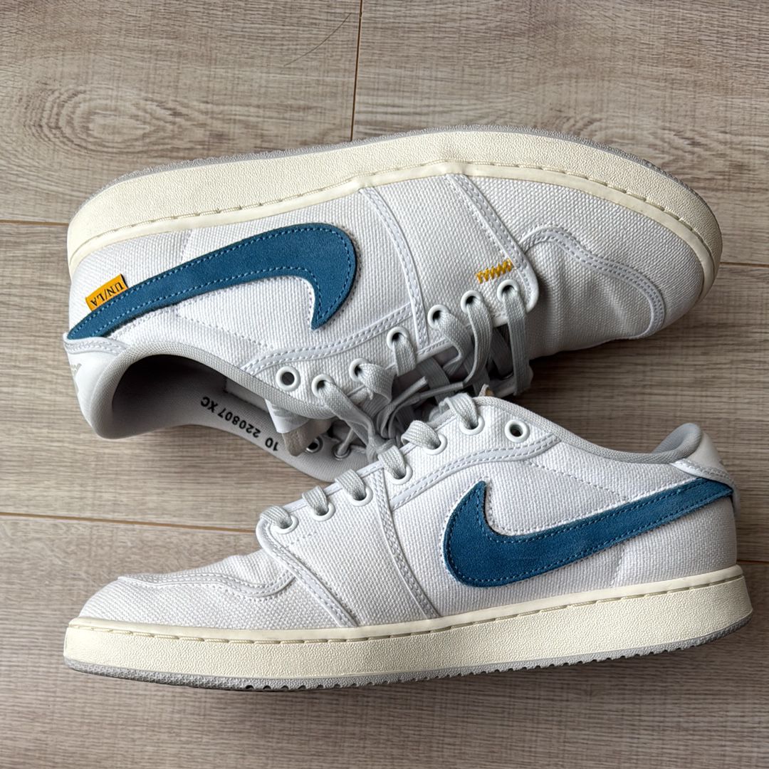 UNION × Nike Air Jordan 1 Low KO "White Canvas"