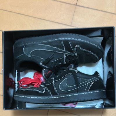 Travis Scott × Nike Air Jordan 1 Low OG SP "Black Phantom"