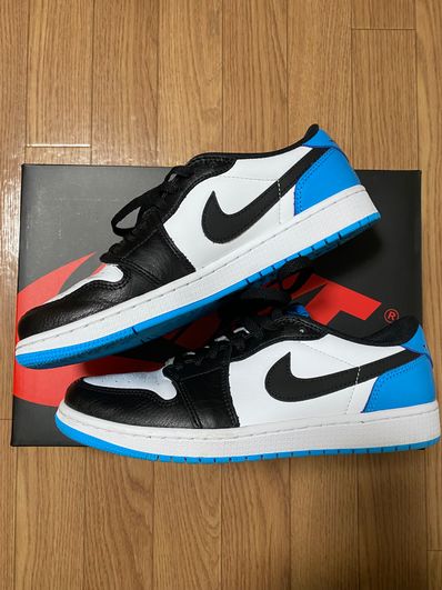 Nike Air Jordan 1 Low OG "Black and Dark Powder Blue/UNC"