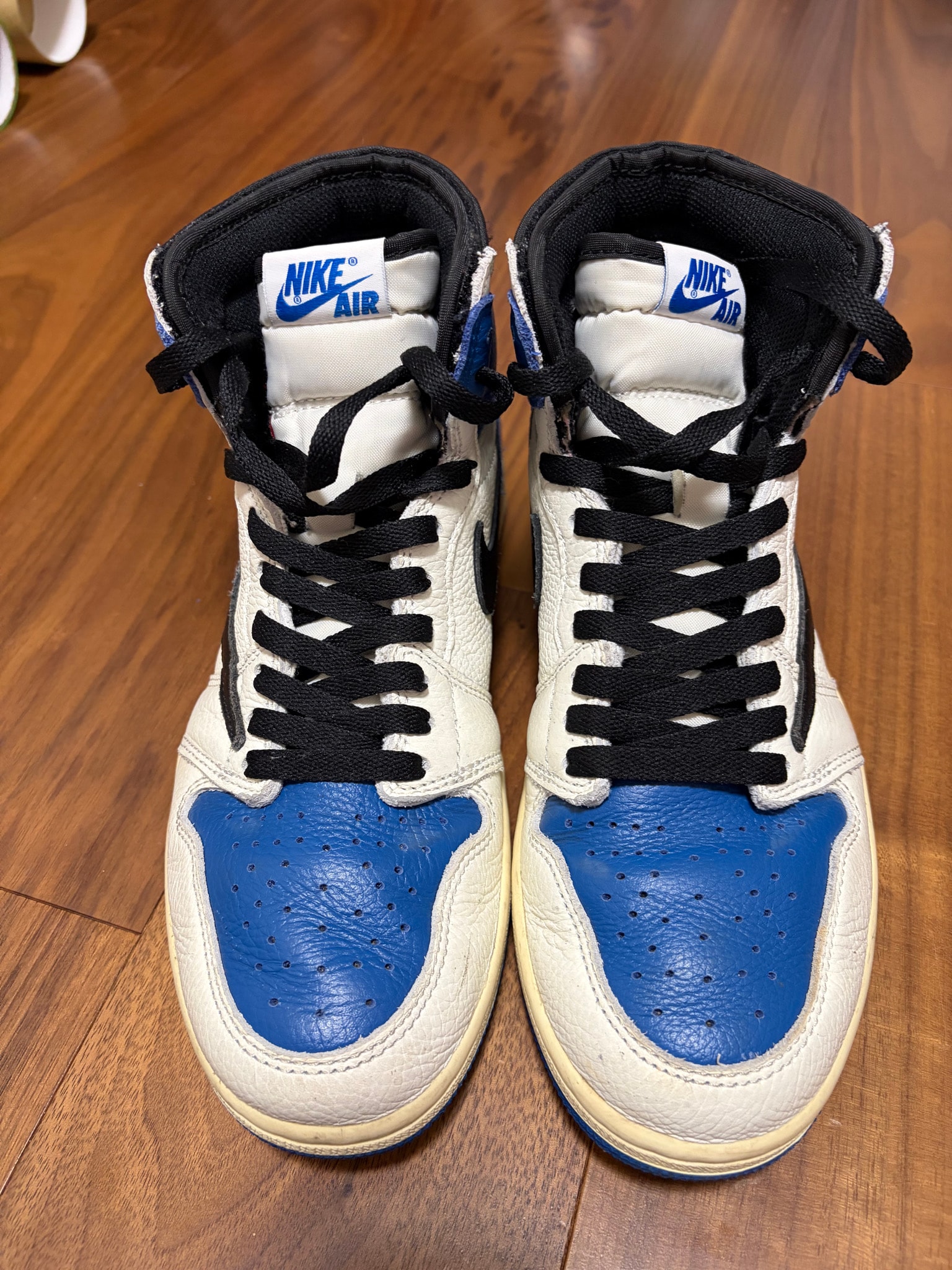 Travis Scott × fragment design × Nike Air Jordan 1 Retro High OG SP "Military Blue"