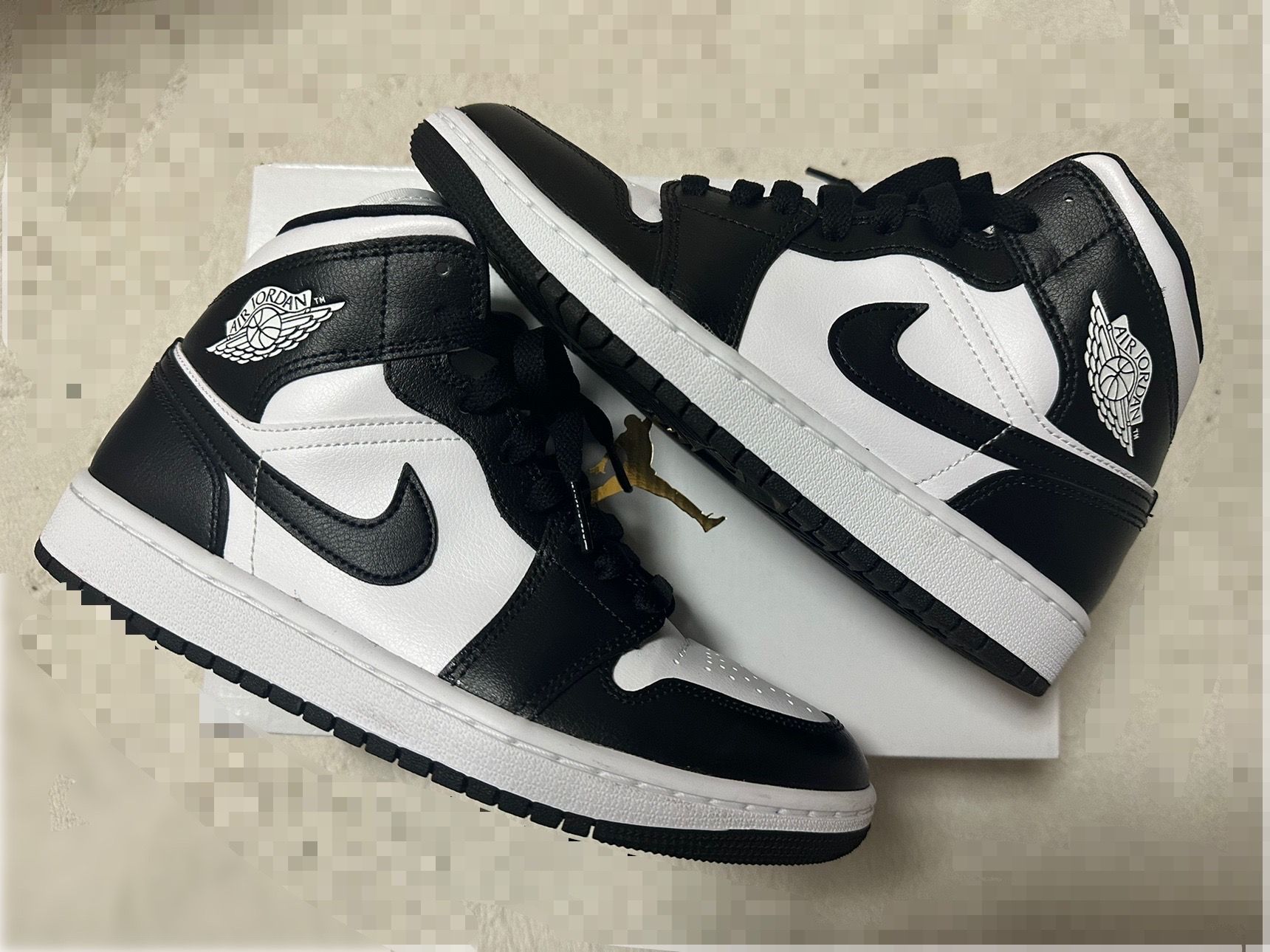 Nike Women's Air Jordan 1 Mid "Black/White"
