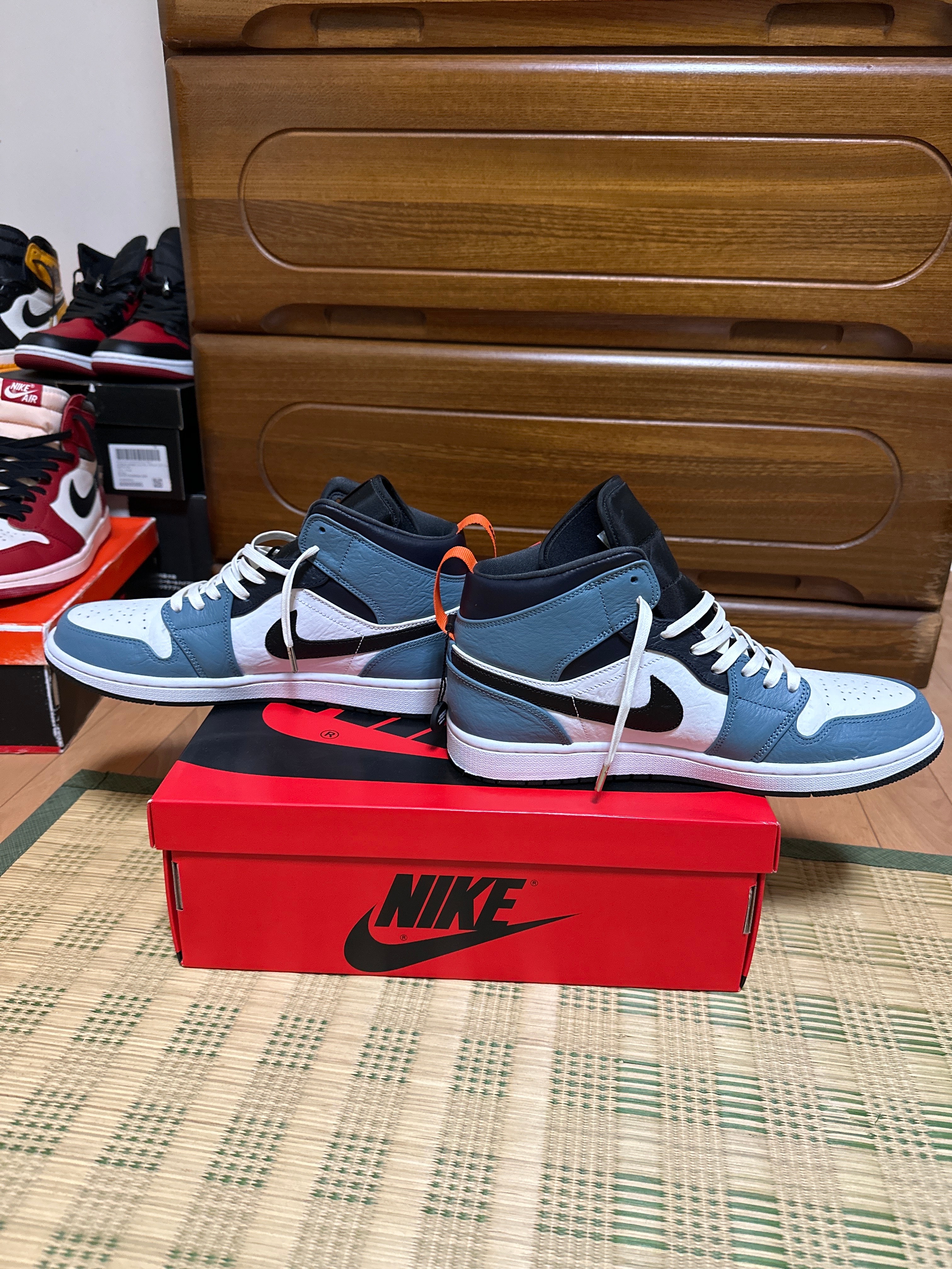 FACETASM × Nike Air Jordan 1 Mid "White/Navy"