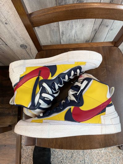 sacai × Nike Blazer Mid "Varsity Maize/Varsity Red"
