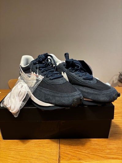 fragment design × sacai × Nike LD Waffle "Blackended Blue"