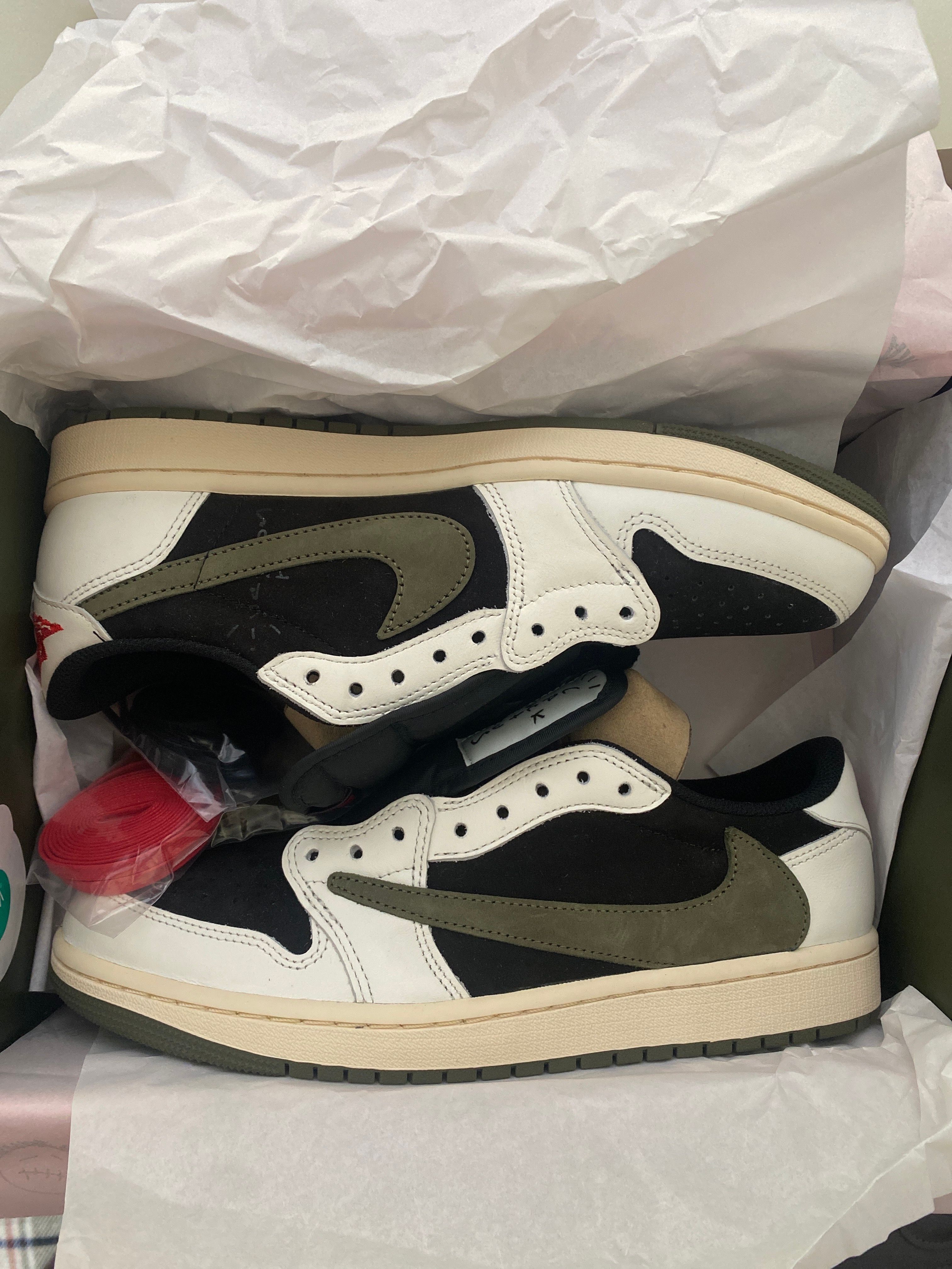 Travis Scott × Nike Women's Air Jordan 1 Low OG "Medium Olive"