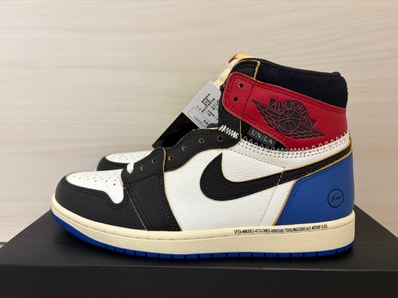 fragment design × UNION × Nike Air Jordan 1 High OG "Black/Varsity Red"
