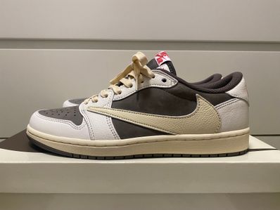 Travis Scott × Nike Air Jordan 1 Low OG SP "Reverse Mocha/Sail and Ridgerock"
