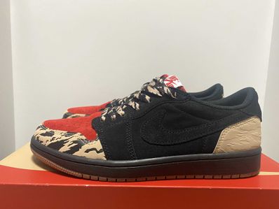 Sole Fly × Nike Air Jordan 1 Low "Black and Sport Red"