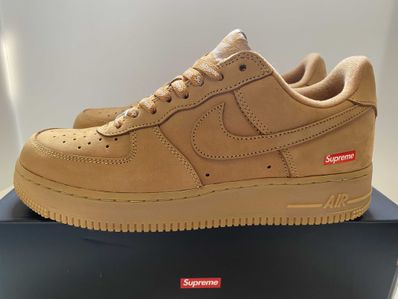 Supreme × Nike Air Force 1 Low "Flax/Wheat"