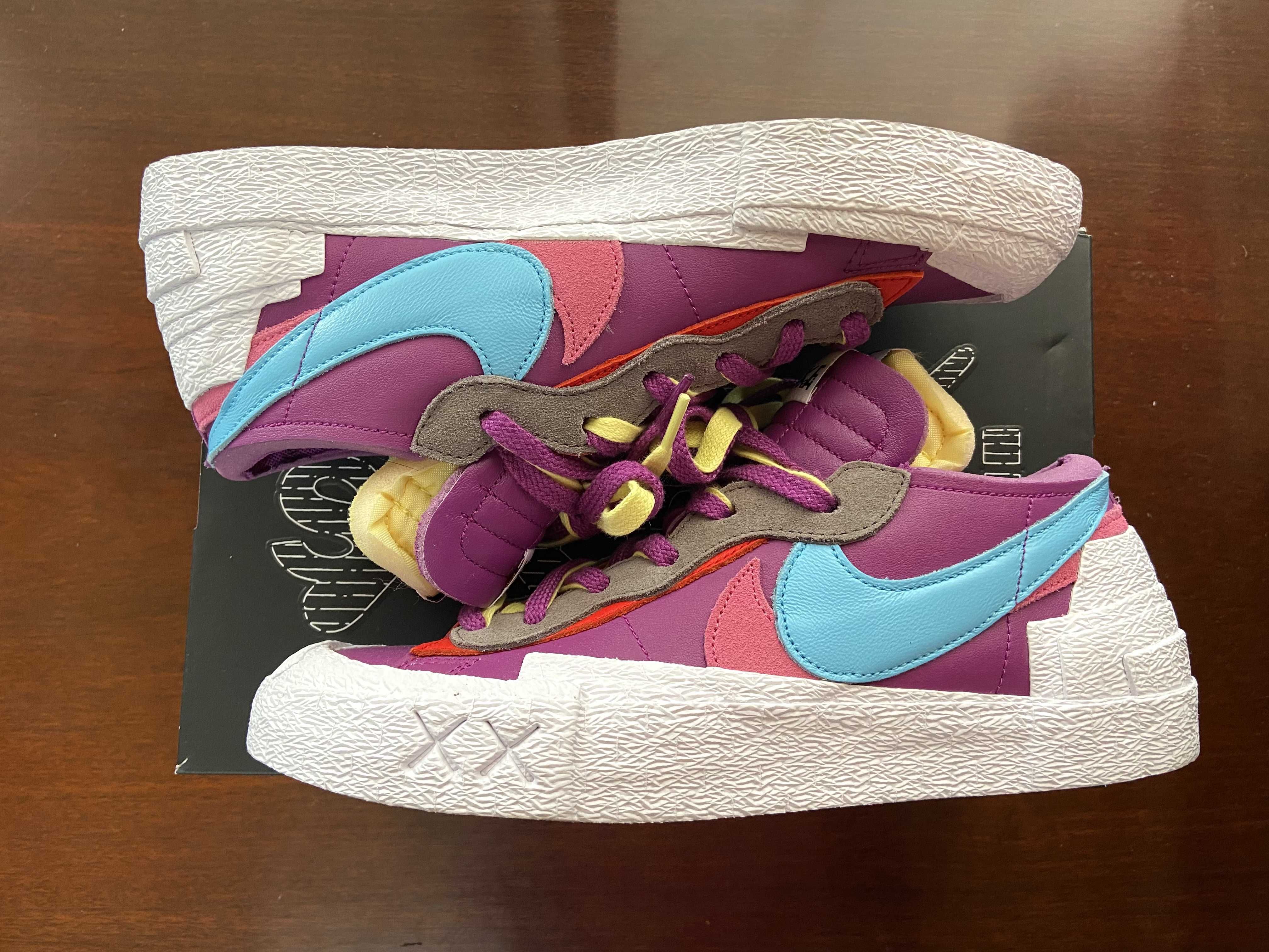 KAWS × sacai × Nike Blazer Low "Purple Dusk"
