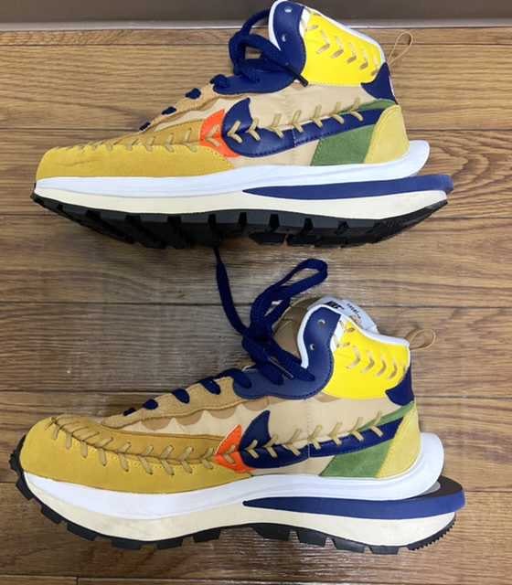 Jean-Paul Gaultier × sacai × Nike VaporWaffle "Sesame/Multi Color"