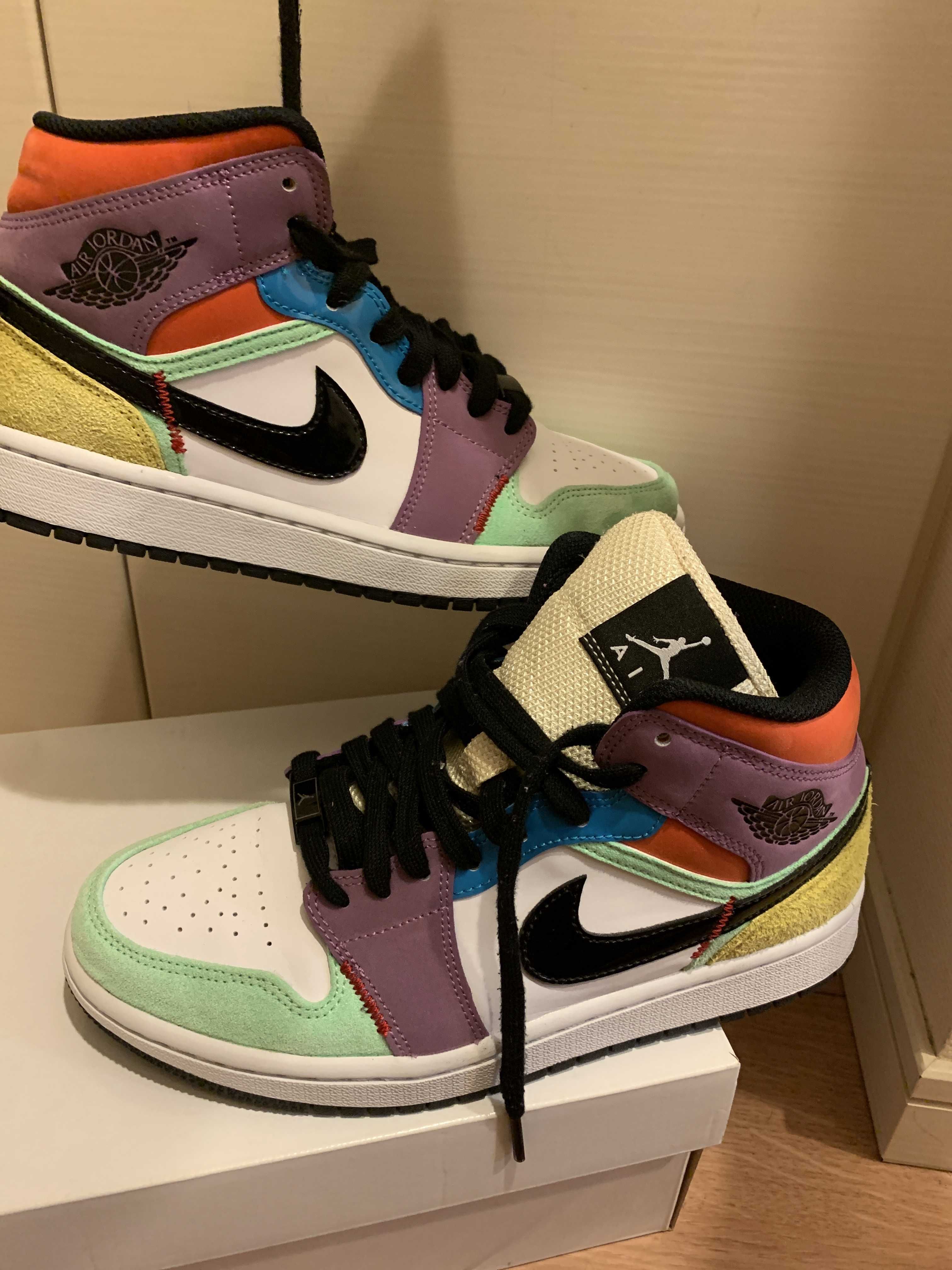 Nike Women's Air Jordan 1 Mid "Multi Color"