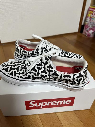 Supreme × Vans Monogram S Logo Skate ERA "Black"