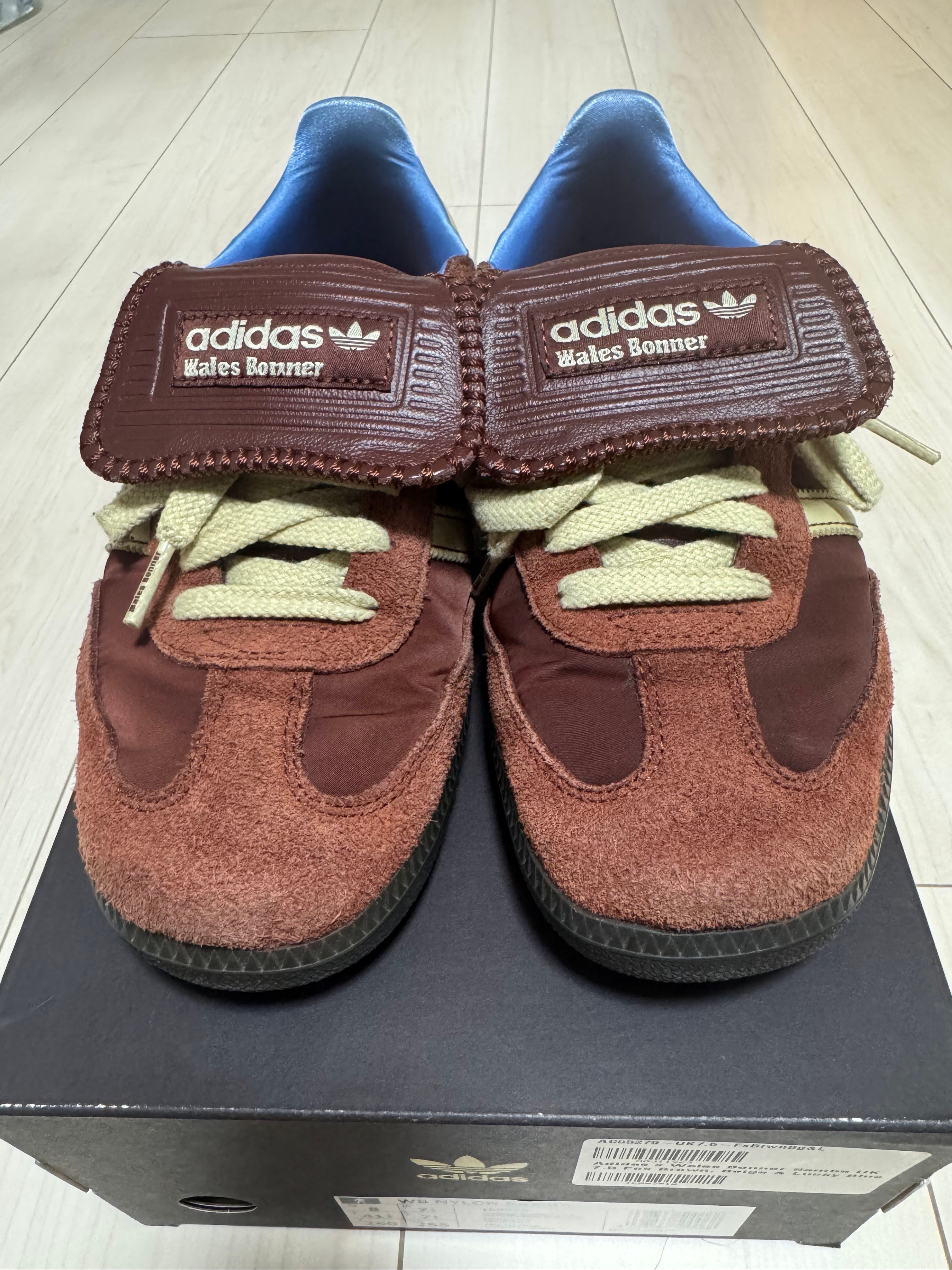 Wales Bonner × adidas Samba Nylon Low "Fox Brown/Sandy Beige/Lucky Blue"