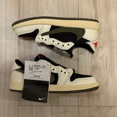 Travis Scott × Nike PS Jordan 1 Low OG SP "Medium Olive"