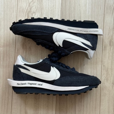 fragment design × sacai × Nike LD Waffle "Blackended Blue"