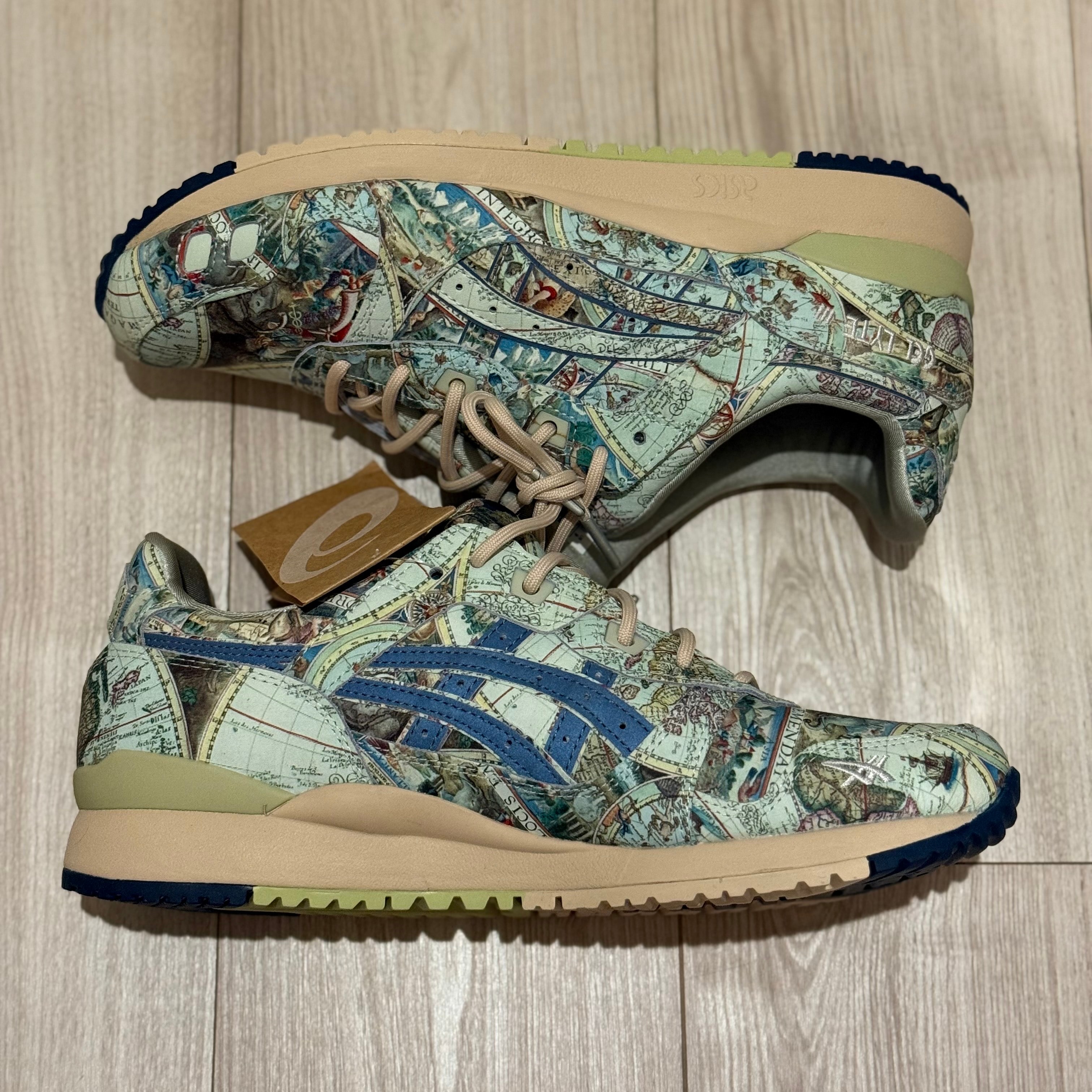 アトモス × アシックス ゲルライト3 "エイジドマップ"