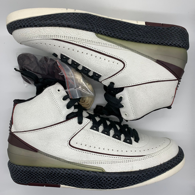 A Ma Maniere × Nike Air Jordan 2 "Airness/Sail and Burgundy"