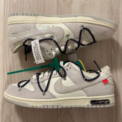 Off-White × Nike Dunk Low "Sail/Neutral Grey/Gridiron"